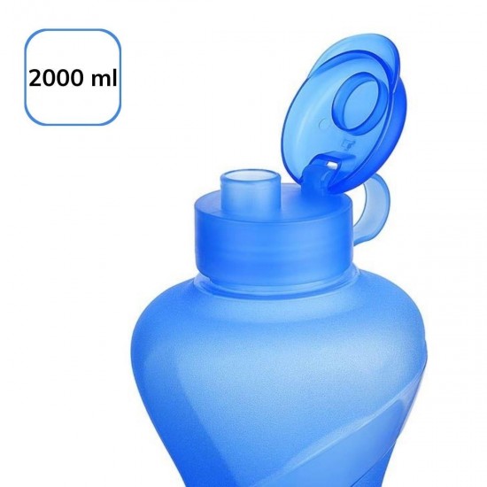 Robinanka® 2000ML Kapasiteli Sporcu Tipi Suluk Pratik El Matarası TP-487