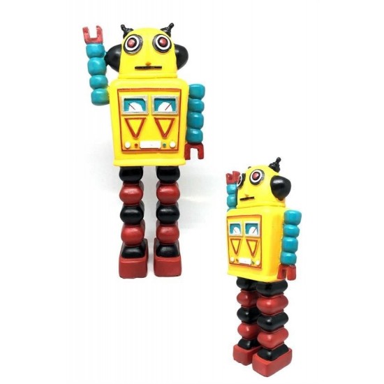 Robinanka® Decotown Nostaljik Sevimli Uzaylı Robot Şeklinde Figür Biblo