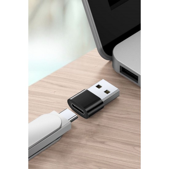 Robinanka® USB'den TYPE-C 'ye Dönüştürücü Adaptör Veri Aktarımı Sağlayıcı Şarj Data Çevirici