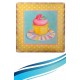 Robinanka® Decotown Duvar Panosu 40*40 Cup Cake Muffin Motifli Duvar Süsü