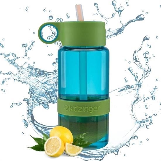 Robinanka® Narenciye Limon Sıkmalı Pratik Detoks Toksin Atıcı Su Matarası Spor Şişesi