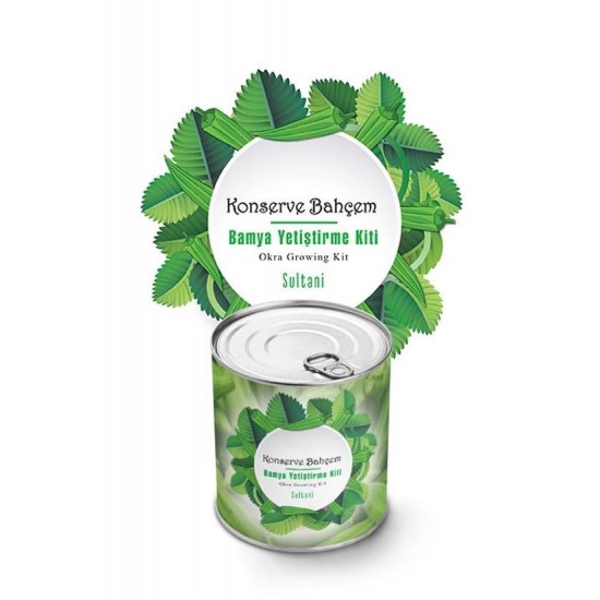 Robinanka® Konserve Bahçem Evde Konservede Sultani Bamya Yetiştirme Kiti