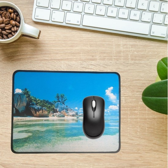  Robinanka® 25x32 cm Küçük Boy Mouse Pad Manzara Ada